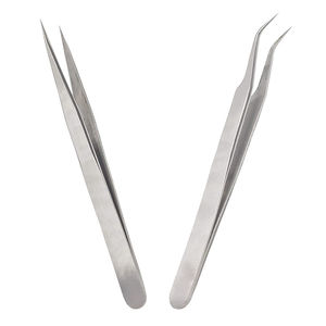 Pince à cils Pince à épiler de luxe en gros Extension de cils pour extensions de cils avec poignée en fibre - Product Image 5