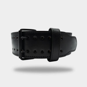 Cinturón de Levantamiento de Pesas de Cuero de 10 mm con Doble Hebilla - Product Image 1