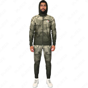 ชุดวอร์มสองชิ้นใส่ได้ทั้งชายและหญิงชุดวิ่งกางเกงคาร์โก้แบบมีฮู้ดน้ำหนักเบาระบายอากาศได้ - Product Image 2