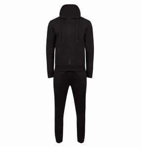 New Men Plain Hooded Sweatshirt Hoodies Zip Top Joggers Jogging Tracksuit Set 100% Cotton Tracksuits From Pakistan - Product Image 2
