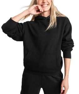 Logo personnalisé unisexe coton biologique sweats à capuche nouvelle mode lourd surdimensionné veste pour hommes hiver saison avant Logo Placement - Product Image 4