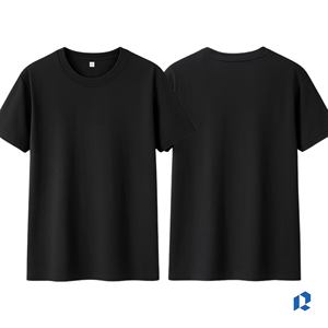 เสื้อยืดคอตตอนขายส่ง สั่งทำโลโก้ได้ เสื้อยืดผู้ชายทรงปกติ คอกลม แขนสั้น เรียบง่าย สบายๆ - Product Image 2