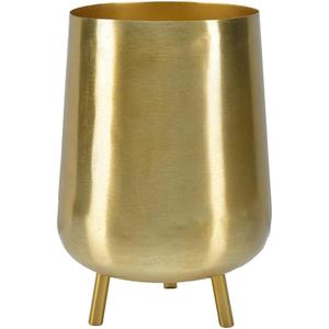 Florero de metal de color dorado mate Decoración lujosa para el hogar para arreglos florales impresionantes - Product Image 3