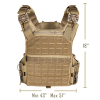 Vente Flash : Gilet en Toile Personnalisé à Libération Rapide, Porte-Plaque Multifonctionnel – Meilleure Vente, Équipement de Défense Personnelle, Vêtement d'Extérieur