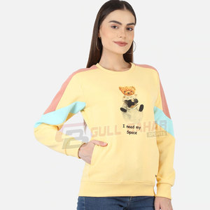 Sudadera de mujer con tela transpirable y dobladillo acanalado para sudadera informal de estilo callejero para mujer - Product Image 3