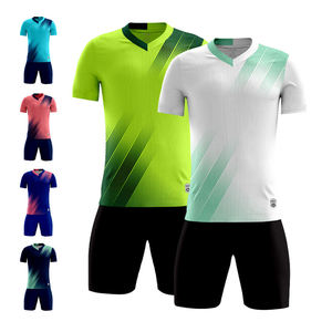 Camiseta de Fútbol Personalizada, Uniforme de Fútbol de Manga Corta, Impresa, Transpirable, de Secado Rápido, con Logotipo y Nombre del Equipo Personalizados - Product Image 1