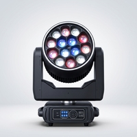 Projecteur Lyre DMX512 RGBW 12 LED 40W à Effet Caleidoscope, Faisceau et Wash, IP33, en Alliage d'Aluminium, pour Scène de Club et DJ