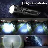 Brightenlux Super lumineux LED étanche Zoom torche lumière Linterna USB Rechargeable longue portée XHP50 puissante lampe de poche LED