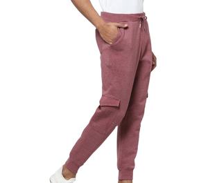 men's pants washed Men Customized Heavyweight Fleece Lined Cargo Sweatpants Mid Waist Jogger Pants with Pocket Fabric Material - Product Image 4