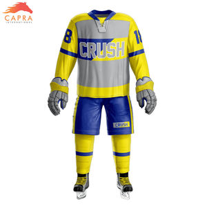 Uniforme barato de hockey sobre hielo con impresión sublimada personalizada, uniforme de hockey sobre hielo de diseño libre - Product Image 2