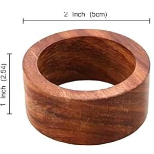 Anneaux de serviette en bois haut de gamme, de haute qualité, pour mariage, anniversaire et toute autre occasion, en stock - Product Image 2