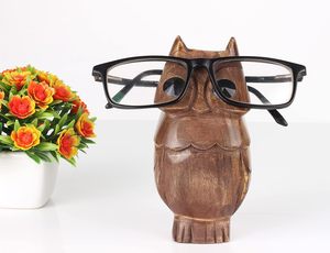 Father's Day Gifts Wooden Owl Eyeglass Spectacle Holder Handmade Owl <b>Display</b> Stand for Office Desk Home Decor Gifts - Product Image 2