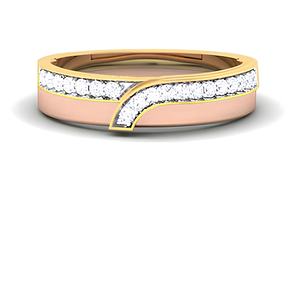 Bague de luxe en or massif 14K avec diamant certifiée IGI de haute qualité - Product Image 1