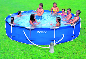 Piscina Rotonda con Telaio Portante e Pompa Filtro - cm 366x76 H - Product Image 1