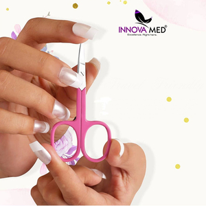 Ensemble de ciseaux à cuticules les plus vendus, lames en acier inoxydable, pour droitiers, qualité supérieure, outil de beauté, outil à ongles INNOVAMED INSTRUMENTS - Product Image 3