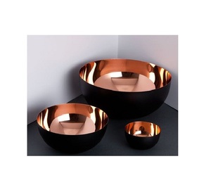 Bol à salade en cuivre martelé de style antique, forme ronde, taille personnalisée, bol à mélanger pour aliments à prix attractif - Product Image 5