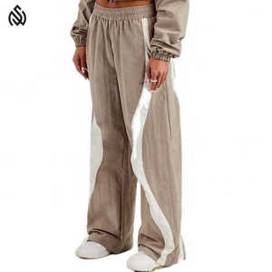 Chándales cortavientos para mujer con cremallera completa Vintage 2025, ropa de calle con logotipo personalizado, traje para correr para invierno - Product Image 4