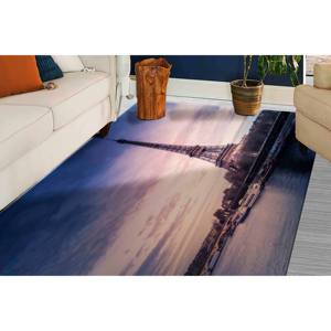 Tapis Tour Eiffel, Tapis Eiffel, Tapis Paris, Tapis paysage, Tapis imprimé, Tapis en chenille - Product Image 3