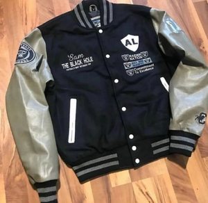 2025 automne mode hommes Bomber veste garçons Baseball uniforme PU cuir manteau Hip Hop ample court ODM - Product Image 5