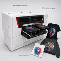 Imprimante DTG à 4 têtes, imprimante numérique à plat directe sur vêtement, machine d'impression de t-shirts et de sweats à capuche, écologique, pour petites entreprises, impression personnalisée