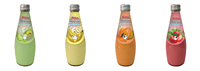 Aiying – lait De noix De Coco avec saveur originale De Nata De Coco, lait De noix De Coco, jus De noix De Coco, bouteille en verre De 290ml
