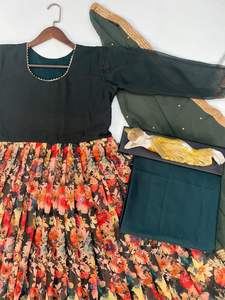 Exclusivo indio pakistaní Anarkali vestido de fiesta y boda traje nupcial Salwar del exportador y fabricante indio - Product Image 5