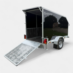 Top Quality 7ft x 4ft Cube Sport 74 <b>Box</b> <b>Trailer</b> with Aerodynamic Body & Rear Loading Ramp - Product Image 5