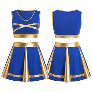 Nouveaux uniformes de cheerleading personnalisés sublimés, vente en gros, vêtements de sport confortables sur mesure, ensemble haut et jupe, uniformes de cheerleading - Product Image 1