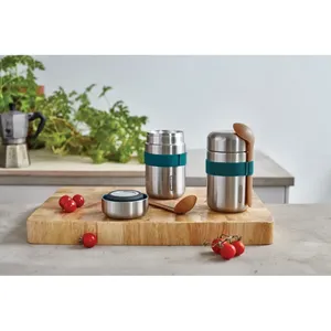 Thermos alimentaire durable Black+Blum en acier inoxydable, couleur noire - Product Image 4