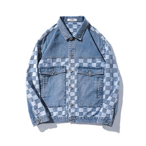 Prix de gros Vestes en jean personnalisées avec jean Vestes en jean unies vierges respirantes à manches longues - Product Image 1