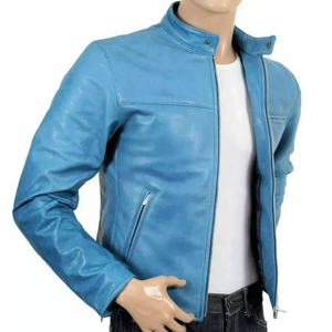 Nueva chaqueta de moto de cuero genuino rojo de carreras de pista con chaqueta de moto de cuero de pista protegida CE blindada para hombres - Product Image 4