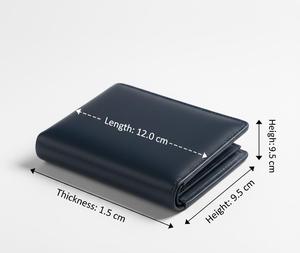 Portefeuille pour homme en cuir de haute qualité, nouveau design, durable, à double pliage, organiseur de billets et de cartes - Product Image 6