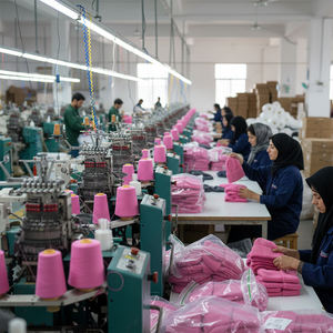 Bonnet unisexe en acrylique tricoté personnalisé, chaud pour l'hiver, à revers, motif uni, pour adultes, style décontracté, vente en gros - Product Image 4