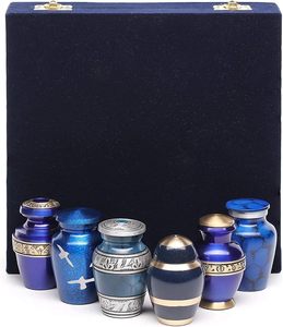Urna de recuerdo de cremación de Metal de alta calidad personalizada con precio al por mayor, urnas funerarias, recuerdo de entierro para cenizas con caja de terciopelo - Product Image 4