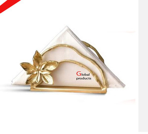 ที่ใส่กระดาษเช็ดปากสแตนเลสสตีลเคลือบสีทองเงาเรียบง่ายสำหรับโรงแรม ร้านอาหาร และบาร์ - Product Image 2