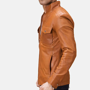 Chaqueta Bomber de cuero de lona con capucha para hombre, ropa de invierno para clima frío, Interior grueso y suave, costura fuerte, diseño moderno, calle principal - Product Image 5