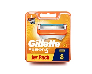 Gillette Fusion 5 Cuchillas de Afeitar, 8 Cuchillas de Repuesto para Afeitadora Húmeda Hombre con Cuchilla de 5 Vías - Product Image 1