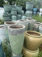 Pot tanaman keramik mengkilap untuk rumah dan taman untuk bunga
