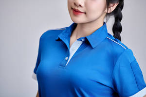 Camiseta de Manga Corta con Botones Delanteros, Tejido de Punto de Poliéster Transpirable de Secado Rápido FMF, Elástico en 4 Direcciones, 200g, Impresión por Transferencia de Calor/Bordado - Product Image 6