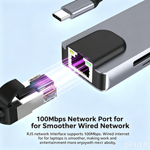 <span class=keywords><strong>Hub</strong></span> <span class=keywords><strong>USB</strong></span> <span class=keywords><strong>C</strong></span> 8 en 1 con HDMI 4K, PD 100W, Ethernet, <span class=keywords><strong>USB</strong></span> 3.0, SD, TF, Adaptador Multipuerto para MacBook, Laptop, iPad Pro - Product Image 3