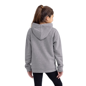 Venta al por mayor logotipo personalizado 3719Y Heather Grey Youth Sponge Fleece Pullover Hoodie Kids Youth sudaderas Fleece - Product Image 3