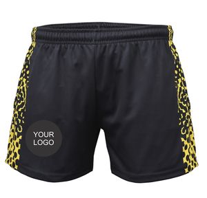 Pantalones cortos informales de la Liga Australiana de Fútbol, 100% poliéster, diseño sólido, estampado de logotipo personalizado, respetuosos con el medio ambiente para hombres y adultos - Product Image 2