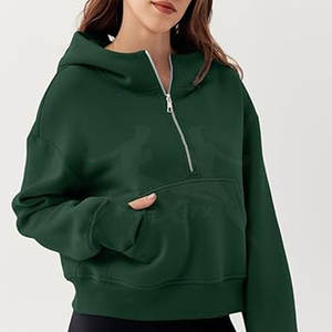 Cheap Price Long Sleeves Women Half <b>Zipper</b> Hoodies Custom Design Women Half <b>Zipper</b> Hoodies <b>for</b> <b>Sale</b> - Product Image 4