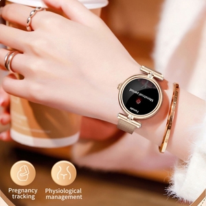 Montre connectée Fenmei avec écran tactile IPS de 1,09 pouce, chipset AK62, fréquence cardiaque, tension artérielle, appareil portable pour femmes - Product Image 5
