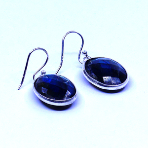 Conjunto de pendientes de gota de piedras preciosas de labradorita de Plata de Ley 925, ropa de fiesta de moda para mujer chapada en plata - Product Image 2