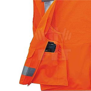 Chaleco DE SEGURIDAD reflectante ligero de alta visibilidad para hombre con logotipo personalizable Equipo de protección de alta visibilidad - Product Image 6