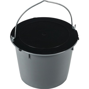 Recycled <b>Plastic</b> JOPA <b>Bucket</b> with Black Lid Inner Diameter 355 mm - Product Image 3