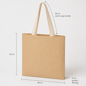 Sac Thaila réutilisable en coton avec poignée intégrée robuste, sac de courses écologique pour un usage quotidien - Product Image 3