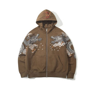 Vente en gros 2024 Pull à capuche uni personnalisé de haute qualité 100% coton pour homme, style décontracté hip-hop streetwear, écologique - Product Image 3