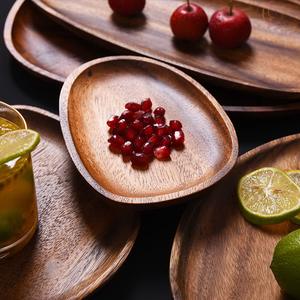 Wood <b>Serving</b> <b>Tray</b> Rectangular Wooden Platters Cheese Charcuterie Board Dinner Plates Snack Coffee Tea Food Wooden <b>Tray</b> - Product Image 3